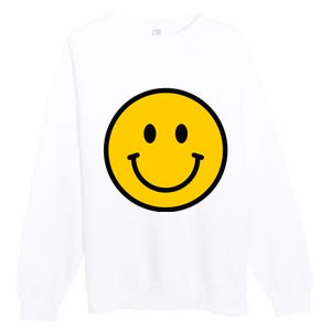 Smiling Face With Smiling Eyes Emoji Happy Face Premium Crewneck Sweatshirt