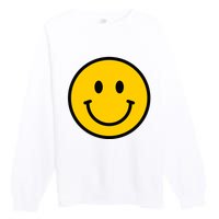 Smiling Face With Smiling Eyes Emoji Happy Face Premium Crewneck Sweatshirt