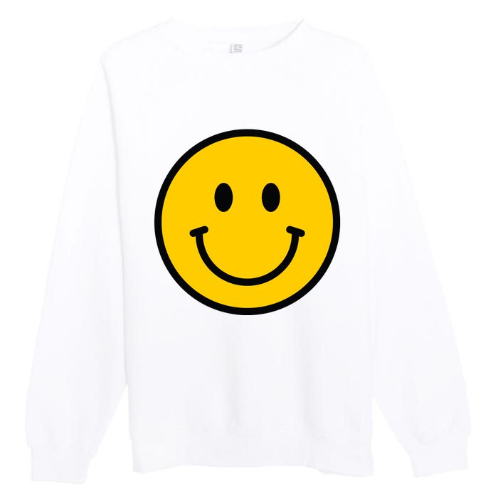 Smiling Face With Smiling Eyes Emoji Happy Face Premium Crewneck Sweatshirt