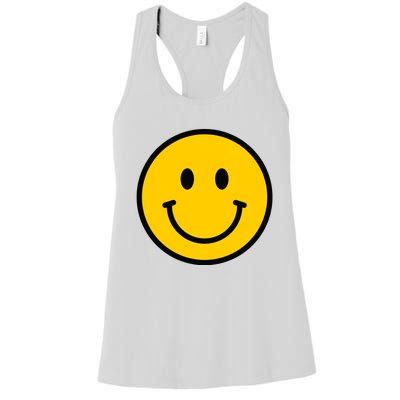 Smiling Face With Smiling Eyes Emoji Happy Face Women's Racerback Tank