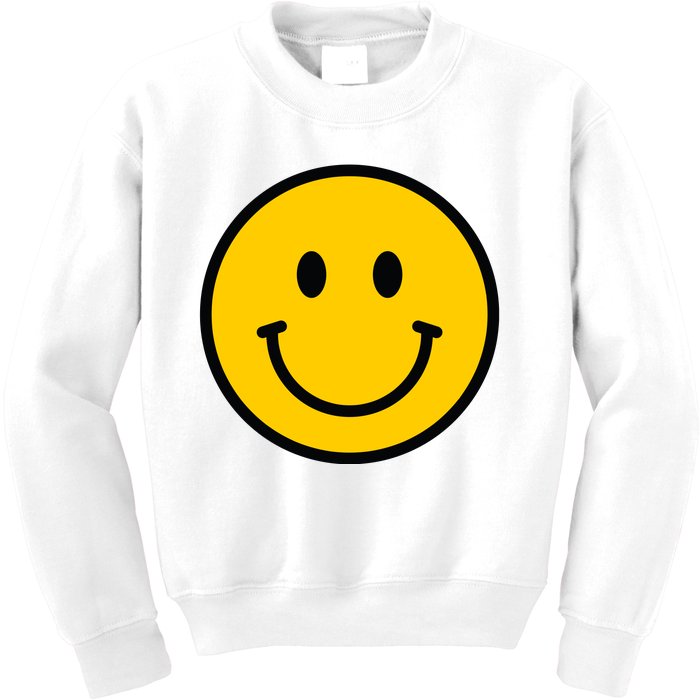 Smiling Face With Smiling Eyes Emoji Happy Face Kids Sweatshirt