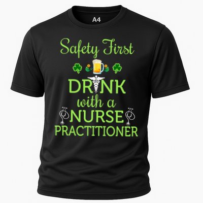 Safety First With A Nurse Practitioner Nursing Pun Gift Performance Shirt