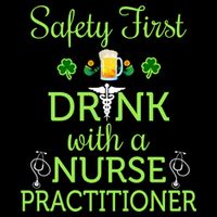 Safety First With A Nurse Practitioner Nursing Pun Gift Cooling Performance Crew T-Shirt