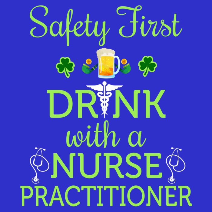 Safety First With A Nurse Practitioner Nursing Pun Gift 16 in Basic Backpack