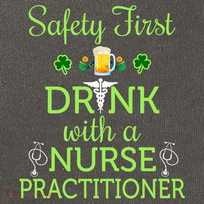 Safety First With A Nurse Practitioner Nursing Pun Gift Cotton Canvas Backpack