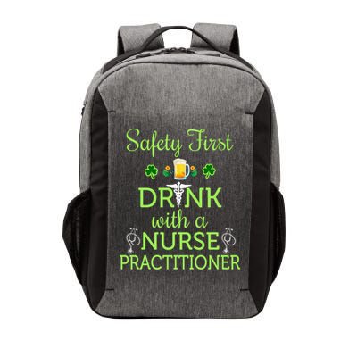 Safety First With A Nurse Practitioner Nursing Pun Gift Vector Backpack
