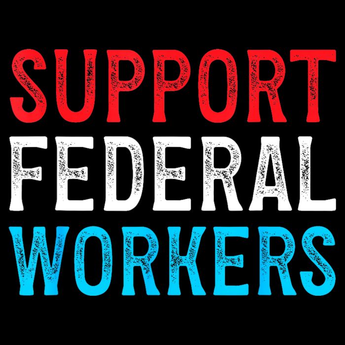 Support Federal Workers Protect Defend Employees Jobs Cropped Pullover Crew