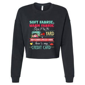 Soft Fabric Warm Fabric Buy It By The Yard Quilting Gift Cropped Pullover Crew