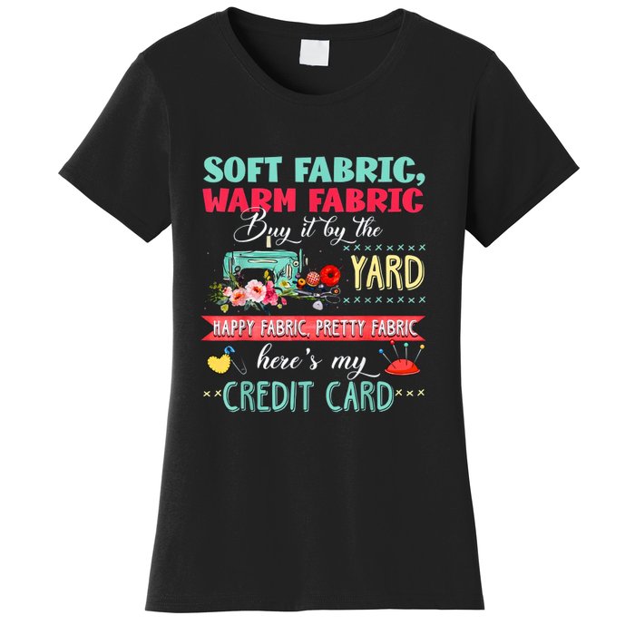 Soft Fabric Warm Fabric Buy It By The Yard Quilting Gift Women's T-Shirt