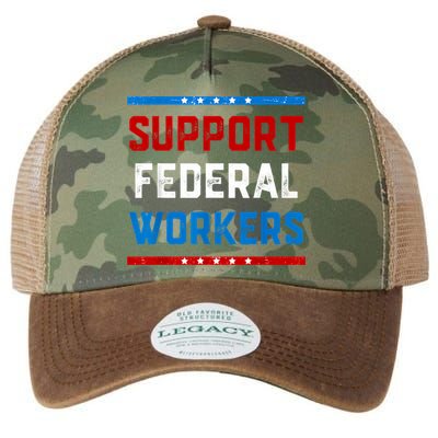 Support Federal Workers Protect Defend Employees Jobs Legacy Tie Dye Trucker Hat