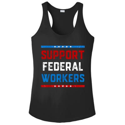 Support Federal Workers Protect Defend Employees Jobs Ladies PosiCharge Competitor Racerback Tank