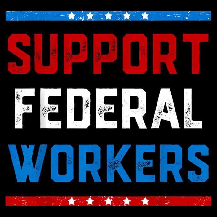 Support Federal Workers Protect Defend Employees Jobs Cropped Pullover Crew