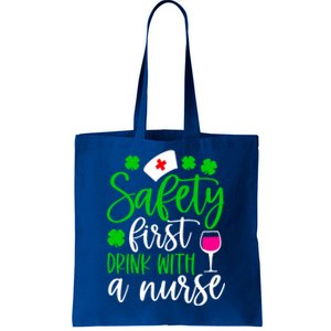 Safety First With A Nurse Shamrock St Patrick Day Cute Gift Tote Bag