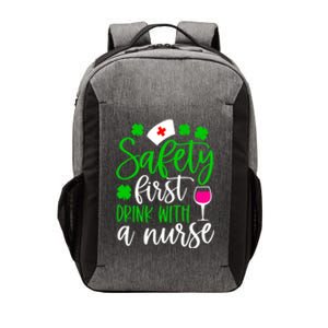 Safety First With A Nurse Shamrock St Patrick Day Cute Gift Vector Backpack