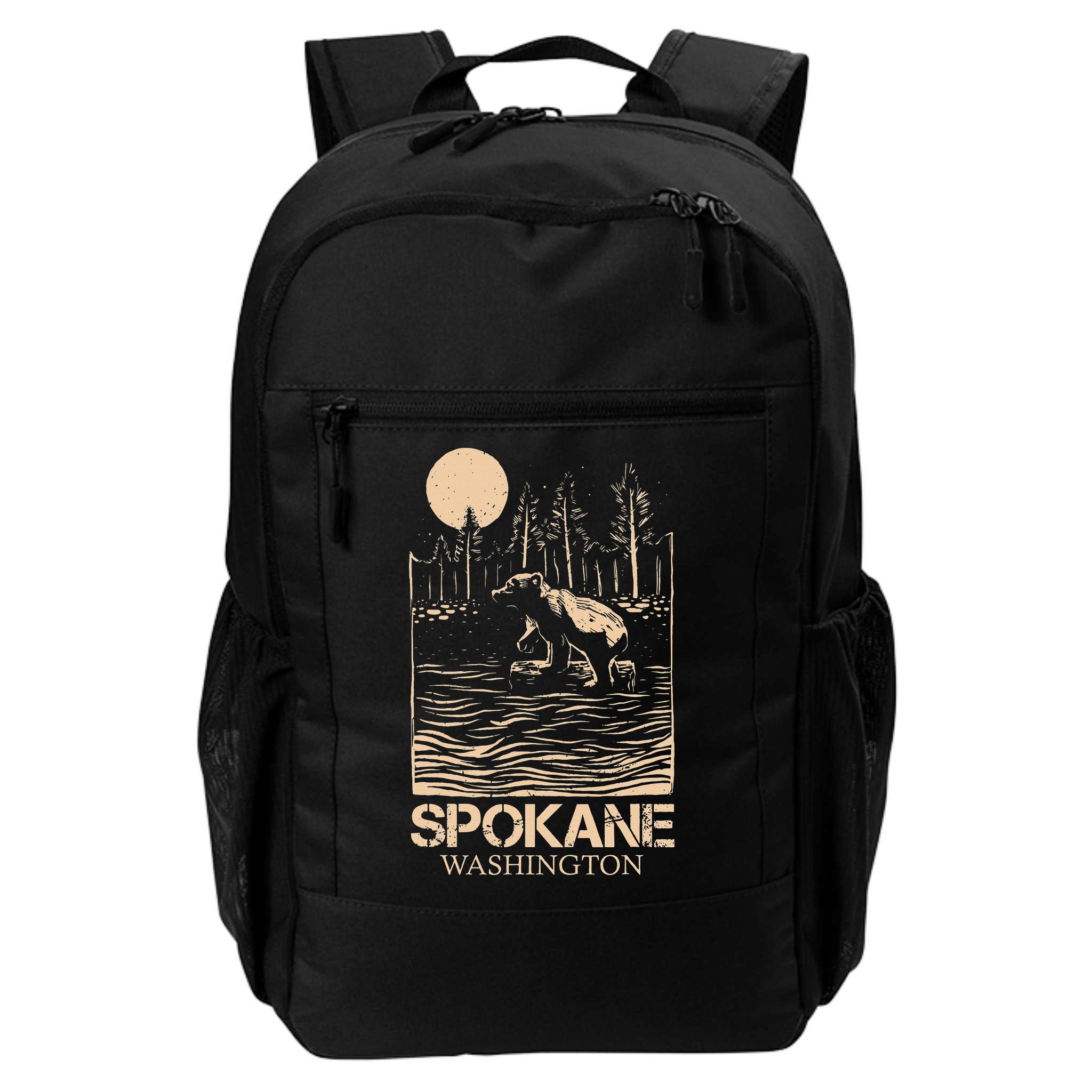 Spokane Falls Washington Waterfall River Backpack