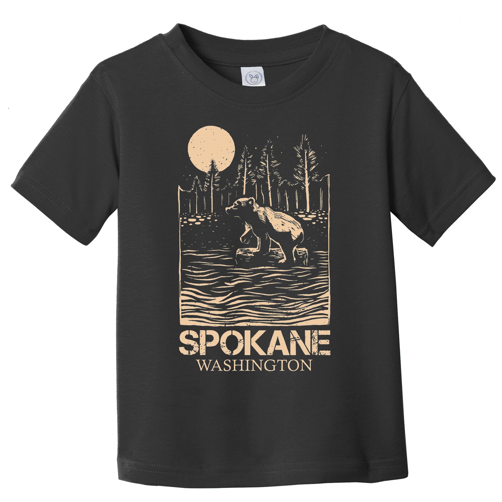 Spokane Falls Washington Waterfall River Toddler T-Shirt