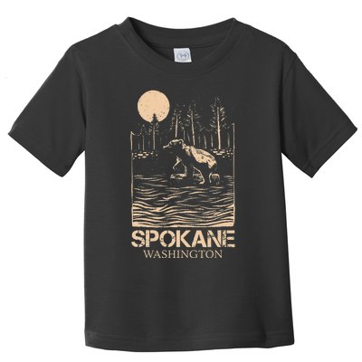 Spokane Falls Washington Waterfall River Toddler T-Shirt