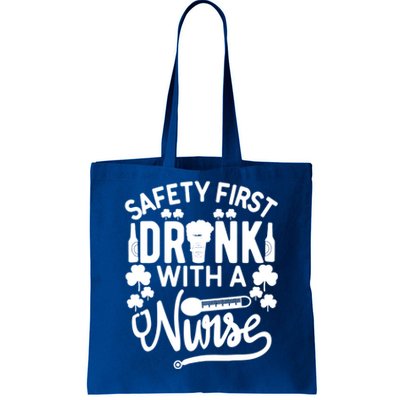 Safety First With A Nurse Gift St Patrick Day Gift Tote Bag