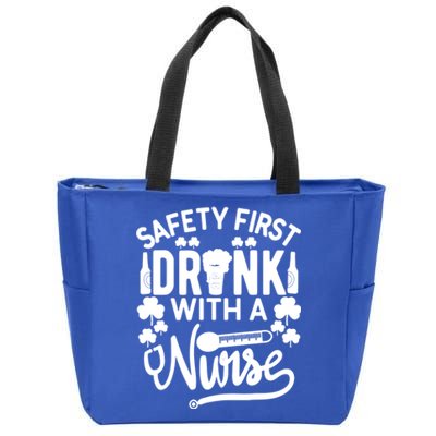 Safety First With A Nurse Gift St Patrick Day Gift Zip Tote Bag