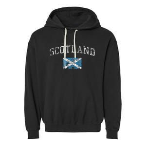 Scotland For Women Faded Scottish Flag Garment-Dyed Fleece Hoodie