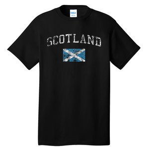 Scotland For Women Faded Scottish Flag Tall T-Shirt