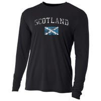 Scotland For Women Faded Scottish Flag Cooling Performance Long Sleeve Crew