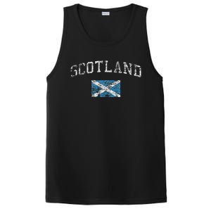 Scotland For Women Faded Scottish Flag PosiCharge Competitor Tank