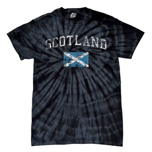 Scotland For Women Faded Scottish Flag Tie-Dye T-Shirt