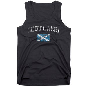 Scotland For Women Faded Scottish Flag Tank Top