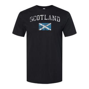 Scotland For Women Faded Scottish Flag Softstyle CVC T-Shirt