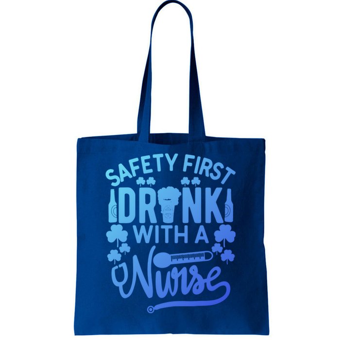 Safety First With A Nurse Gift St Patrick Day Gift Tote Bag