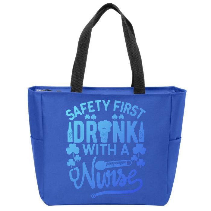 Safety First With A Nurse Gift St Patrick Day Gift Zip Tote Bag