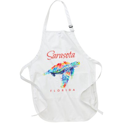 Sarasota Florida Watercolor Sea Turtle Apron