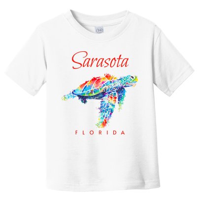 Sarasota Florida Watercolor Sea Turtle Toddler T-Shirt