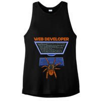 Spider Funny Web Software Developer Ladies PosiCharge Tri-Blend Wicking Tank