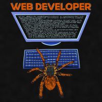 Spider Funny Web Software Developer Ladies PosiCharge Tri-Blend Wicking Tank