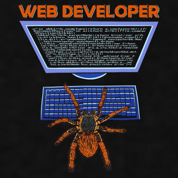 Spider Funny Web Software Developer Ladies PosiCharge Tri-Blend Wicking Tank