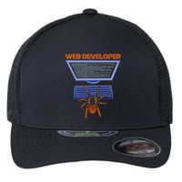 Spider Funny Web Software Developer Flexfit Unipanel Trucker Cap