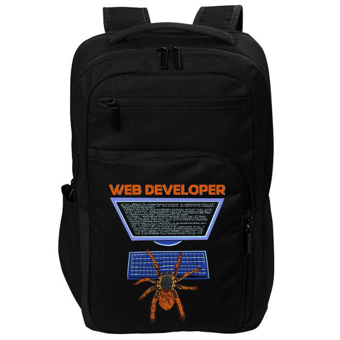 Spider Funny Web Software Developer Impact Tech Backpack