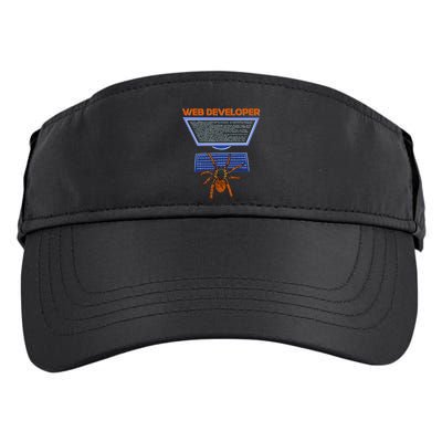 Spider Funny Web Software Developer Adult Drive Performance Visor