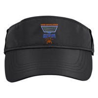 Spider Funny Web Software Developer Adult Drive Performance Visor