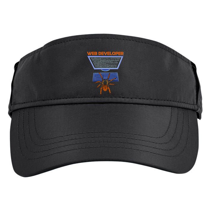 Spider Funny Web Software Developer Adult Drive Performance Visor