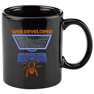 Spider Funny Web Software Developer 11oz C Handle Ceramic Mug