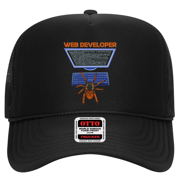 Spider Funny Web Software Developer Trucker Hat