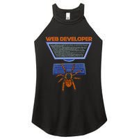 Spider Funny Web Software Developer Women's Perfect Tri Rocker Tank