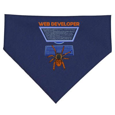 Spider Funny Web Software Developer USA-Made Doggie Bandana