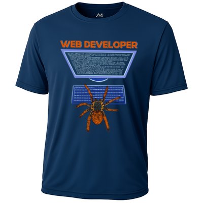 Spider Funny Web Software Developer Performance Shirt