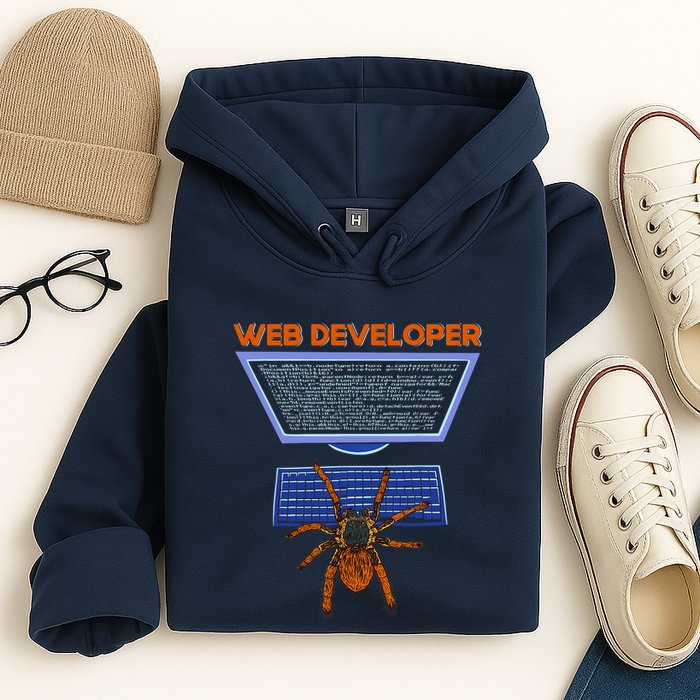 Spider Funny Web Software Developer Hoodie