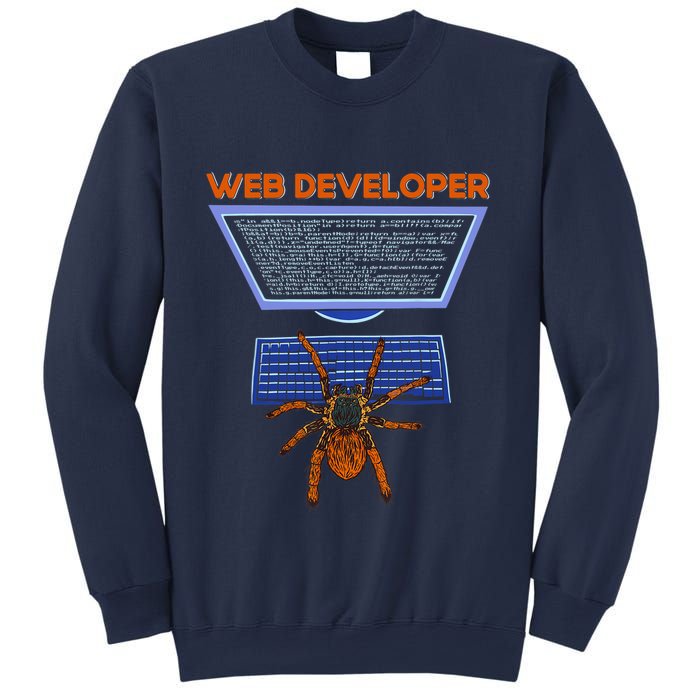 Spider Funny Web Software Developer Sweatshirt