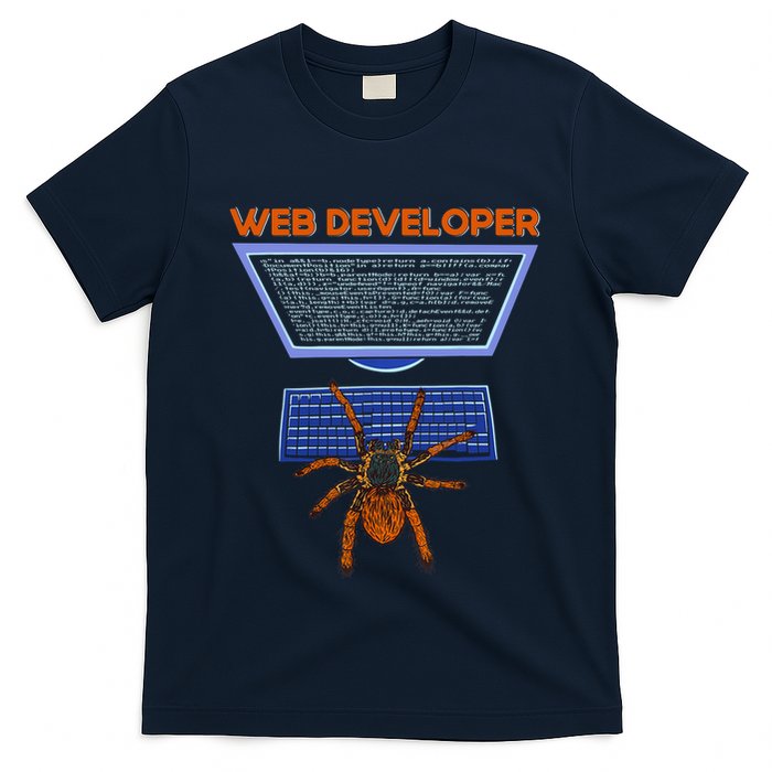 Spider Funny Web Software Developer T-Shirt